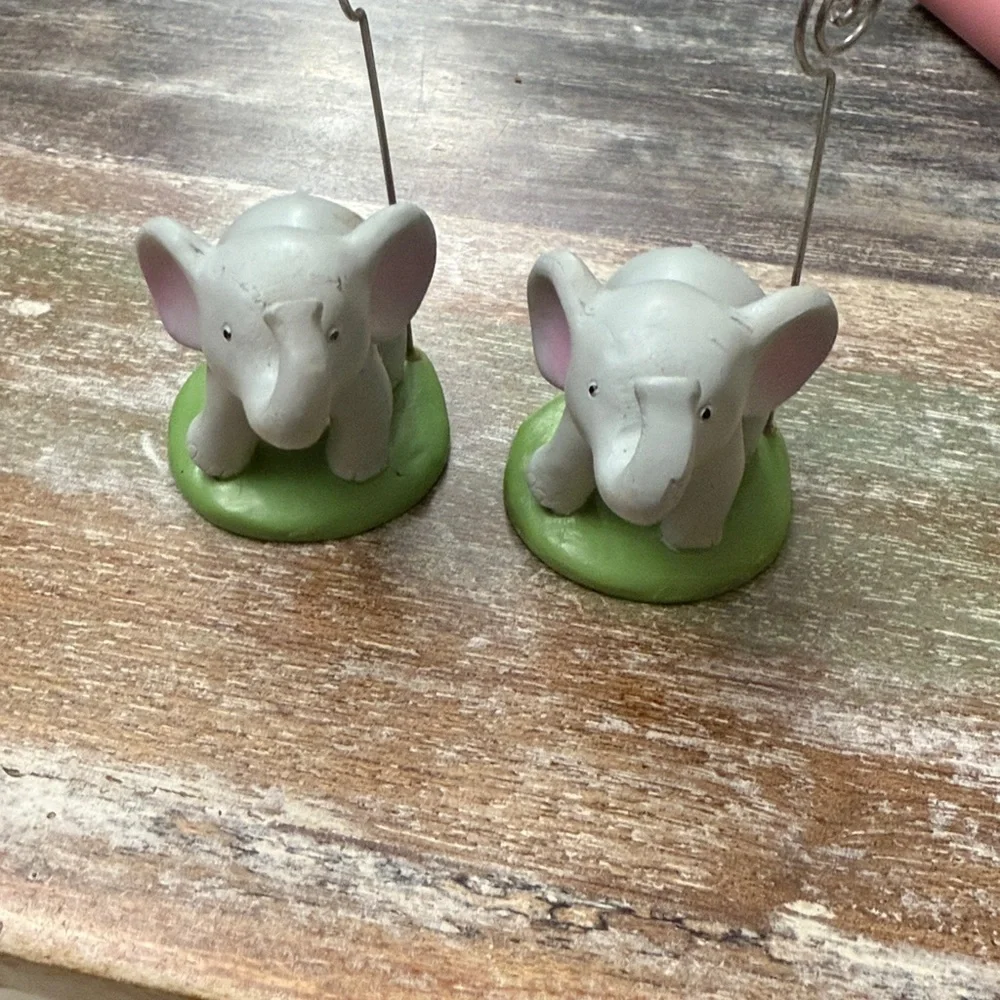 Kate Aspen Gray Elephant Card Holders